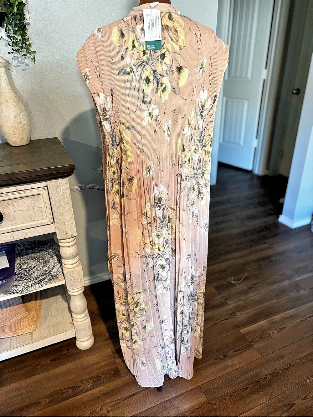 H&M Floral Maxi Dress in Pink Size 18 NWT - Picture 2 of 11